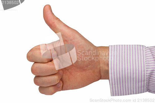 Image of hand expressing positive sign