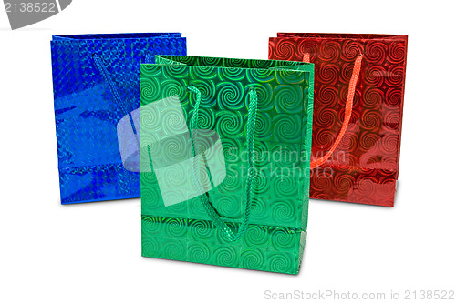 Image of three colorful bags