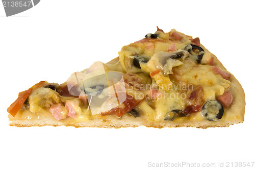 Image of Cut off slice pizza