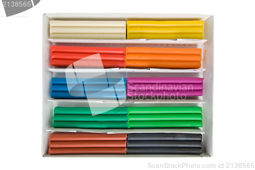 Image of set of colorful plasticine