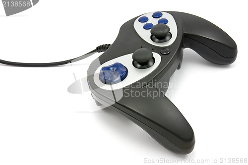 Image of black video game controller