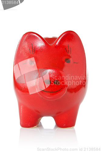 Image of red  piggy bank 