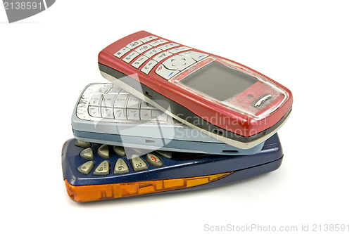 Image of used old Cell phones