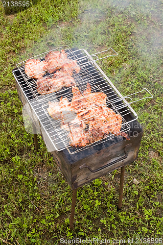 Image of  grilling chicken