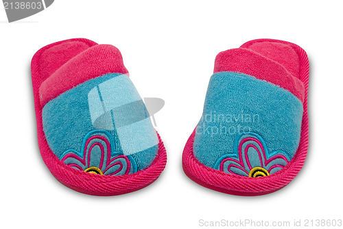 Image of pair of child slippers