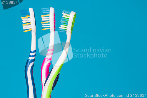 Image of Three toothbrushes