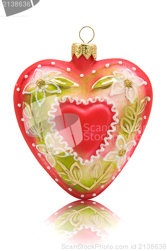 Image of heart shaped bauble