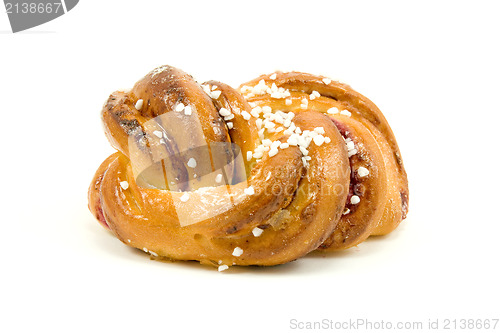 Image of coffee cake with jam