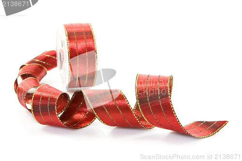 Image of red festive ribbon 