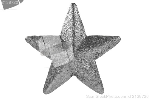 Image of silver Christmas star