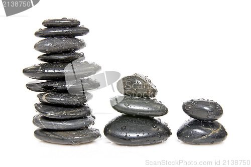 Image of three stacks of stones