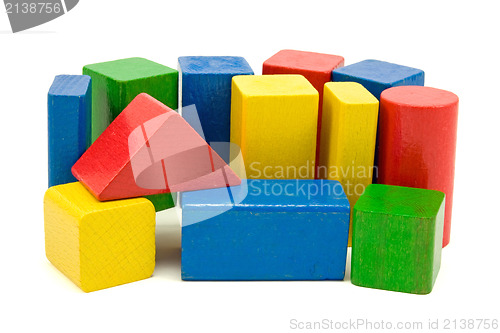 Image of colored wooden blocks