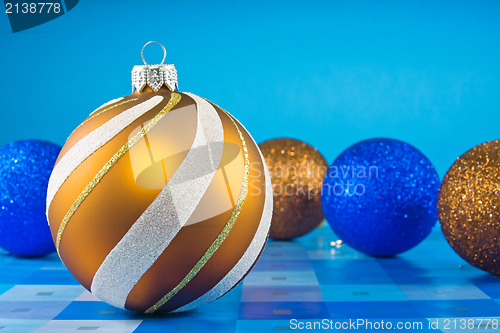 Image of colorful christmas baubles
