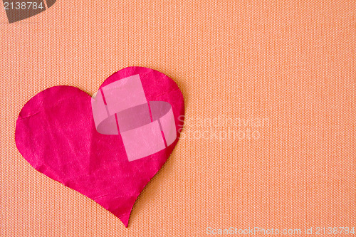 Image of pink paper heart