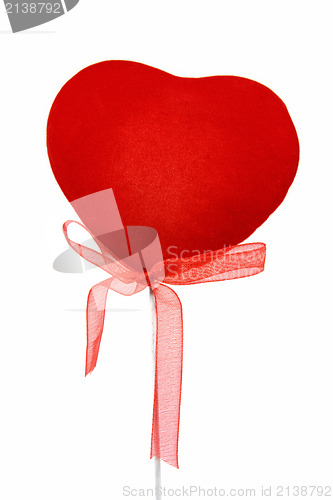 Image of decorative heart with ribbon