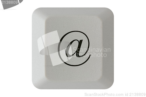 Image of At symbol keyboard button 