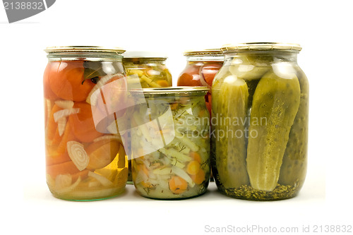 Image of homemade preserved vegetables