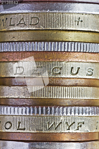 Image of macro view of coins