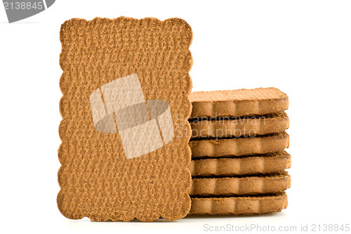 Image of pile of chocolate biscuits