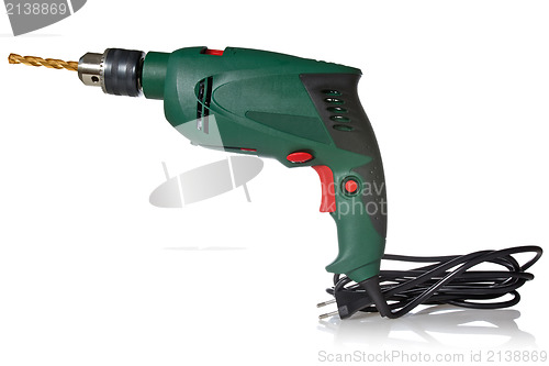 Image of Electric drill with cord