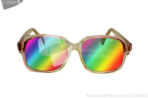 Image of retro colored sunglasses