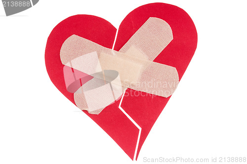 Image of Broken heart with plaster