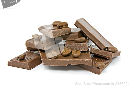 Image of coffee beans and chocolate