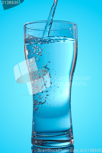 Image of pouring water into a glass