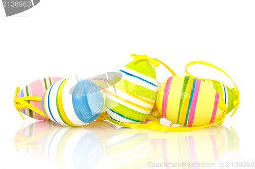 Image of colorful bright easter eggs