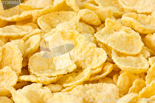 Image of background of tasty corn flakes 