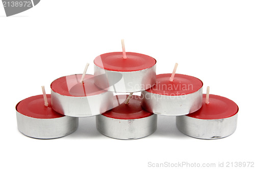 Image of red candles stack