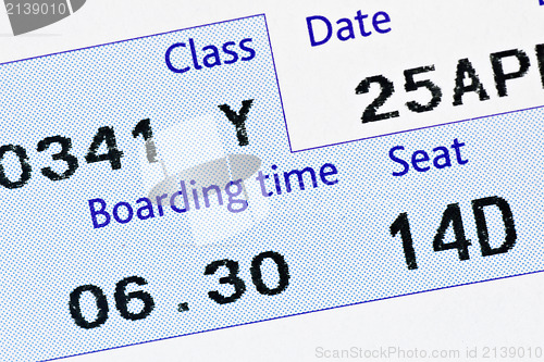 Image of boarding card