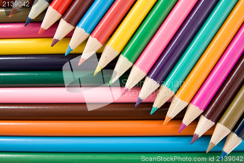 Image of color pencils crayons