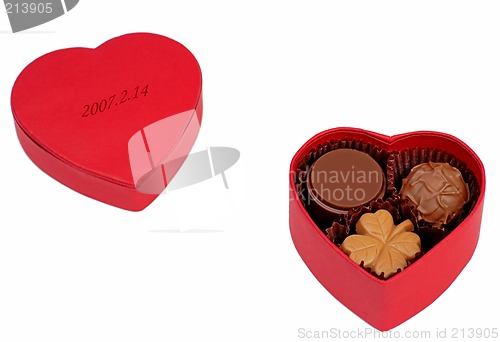 Image of Valentine chocolate box