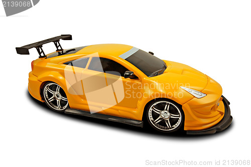 Image of yellow fast sports car
