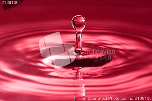 Image of  red water splash