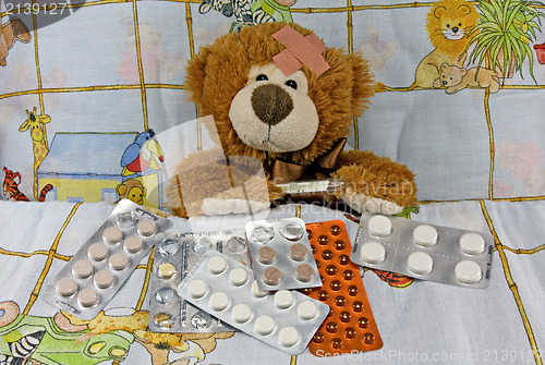 Image of sick Teddy