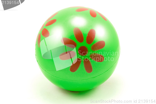 Image of green rubber ball 