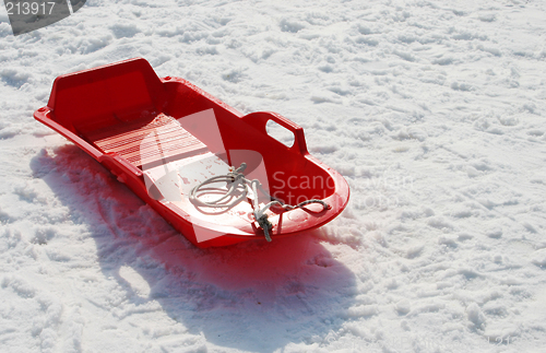 Image of Red sled