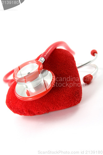 Image of Heart and a stethoscope