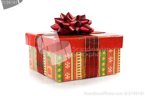 Image of gift box  with a bow