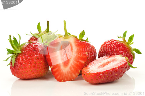 Image of fresh juicy strawberries