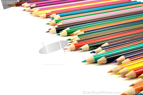 Image of row of color pencils