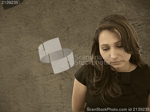 Image of Woman with sad expression