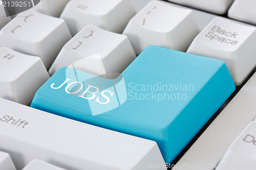 Image of Jobs button on computer keyboard 