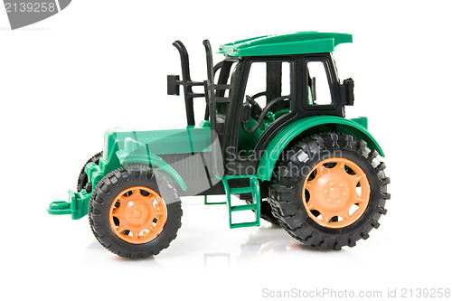 Image of green plastic tractor