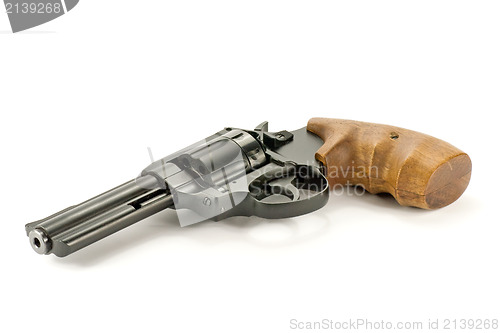 Image of black revolver gun