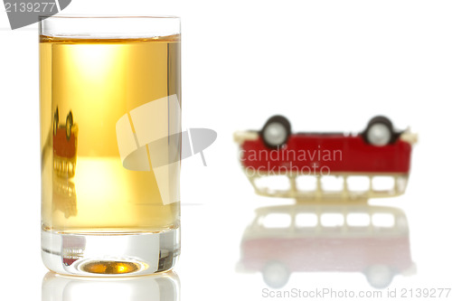 Image of concept for drinking and driving