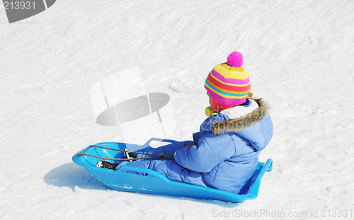 Image of Child on sled