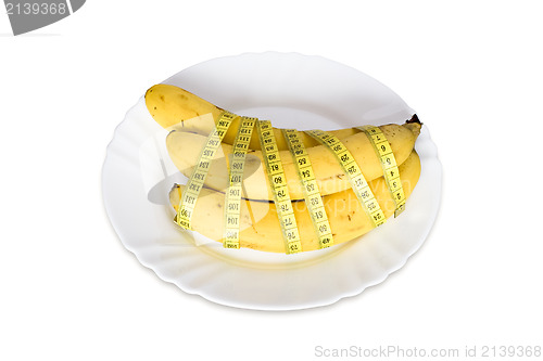 Image of plate with bananas